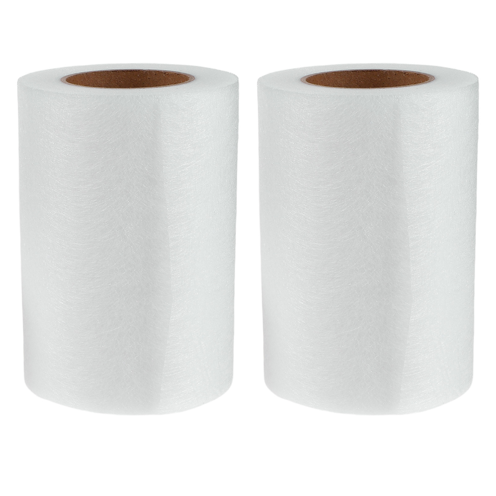 Interfacing Iron On - 2 ม้วน แผ่นเชื่อมต่อแบบสองด้าน สีขาว ขนาด 22