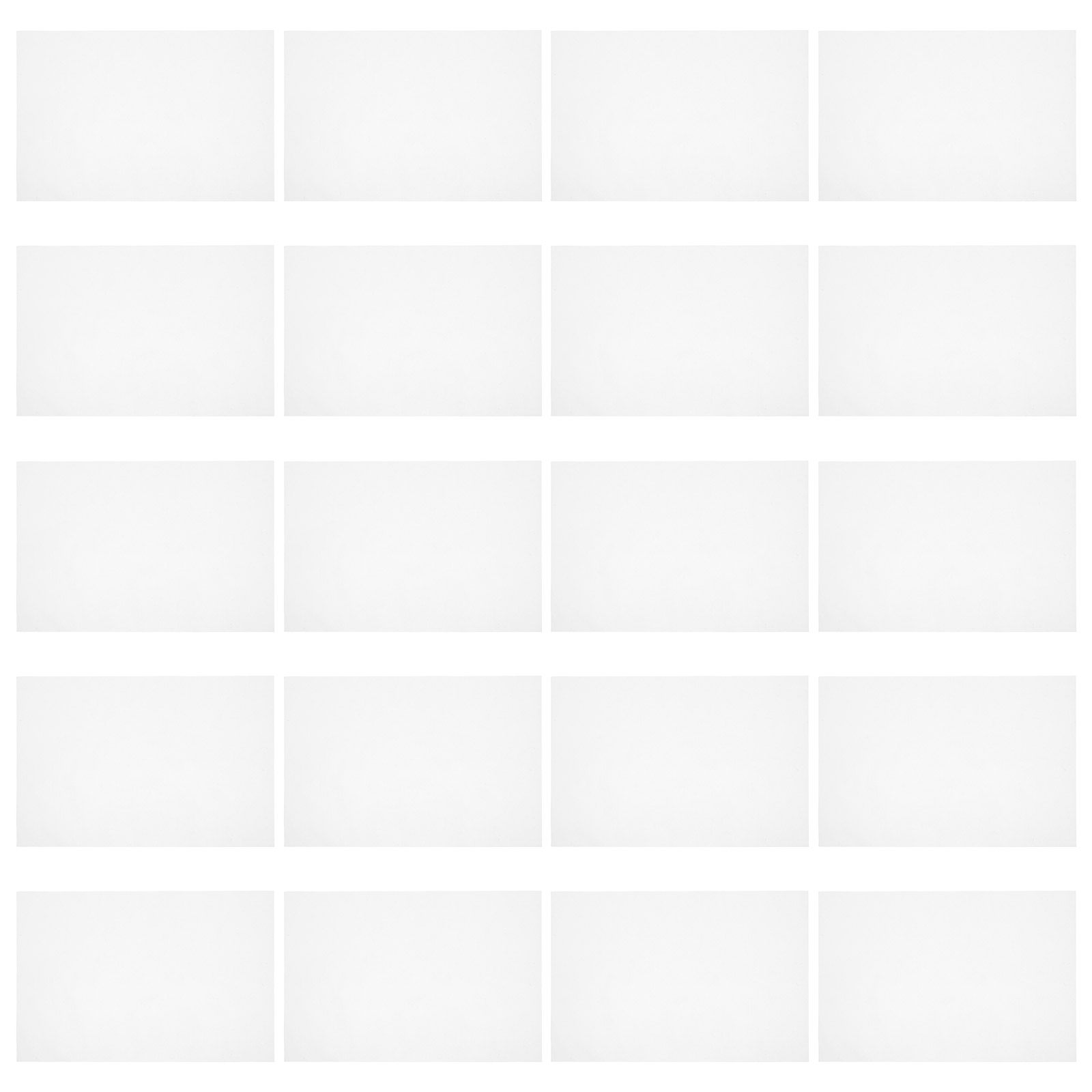 Interfacing Iron On - แผ่นกาวสองหน้าชนิดร้อนละลาย 20 ชิ้น สำหรับติดผ้าด้วยความร้อน แผ่นกาวสำหรับงานควิลท์และเย็บผ้า