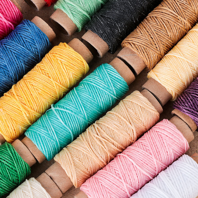 Sewing Thread Production - เชือกหนังเคลือบแว็กซ์ 30 เมตร 210D สำหรับเย็บงานฝีมือ DIY