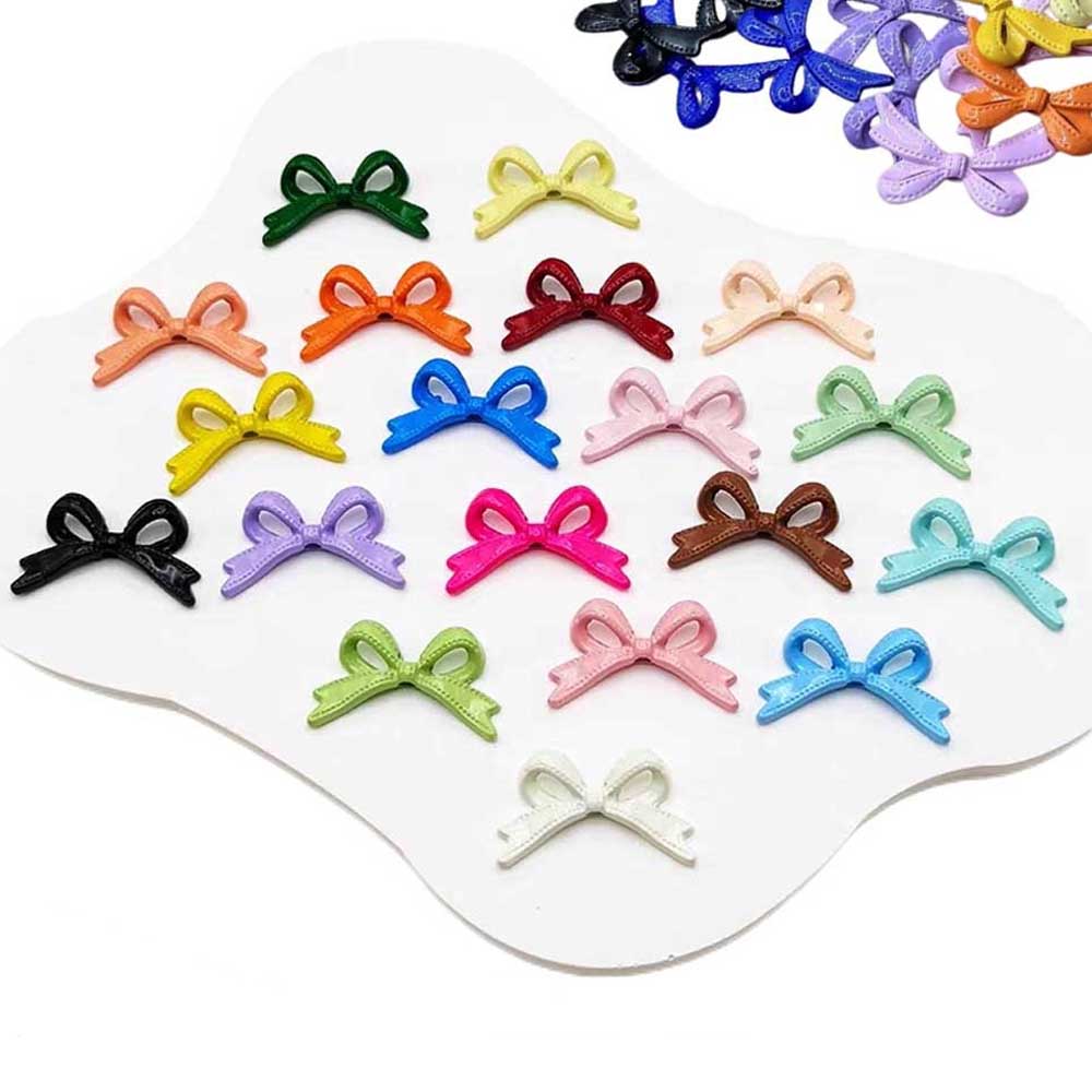 Sewing Art - จี้รูปโบว์โลหะผสมสังกะสี 10 ชิ้น ลูกปัดริบบิ้น สำหรับทำสร้อยคอ ต่างหู
