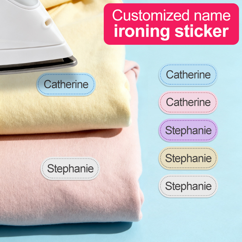 Sewing Labels - ป้ายเย็บติดเสื้อผ้าแบบส่วนตัว, ชุดนักเรียน, ป้ายผ้าติดชื่อแบบรีดติดเอง, วัสดุผ้าฝ้าย, ซักเครื่องได้