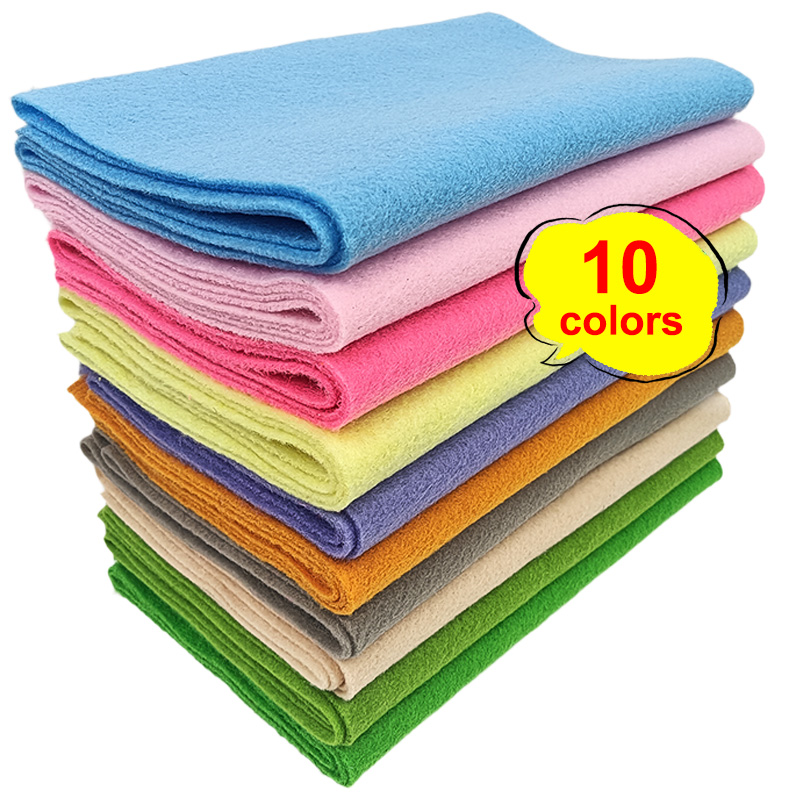 Is Sewing A Textile Craft - แผ่นผ้าสักหลาดนุ่มหนา 910*200*1.4 มม. จำนวน 10 ชิ้น
