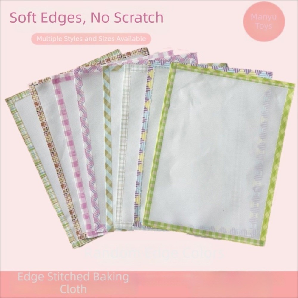 Interfacing Iron On - ผ้ารองอบลูกปัดเพอร์เลอร์แบบทำมือ เย็บขอบอย่างดี อุปกรณ์ DIY สำหรับลูกปัดเพอร์เลอร์ กระดาษทนความร้อน