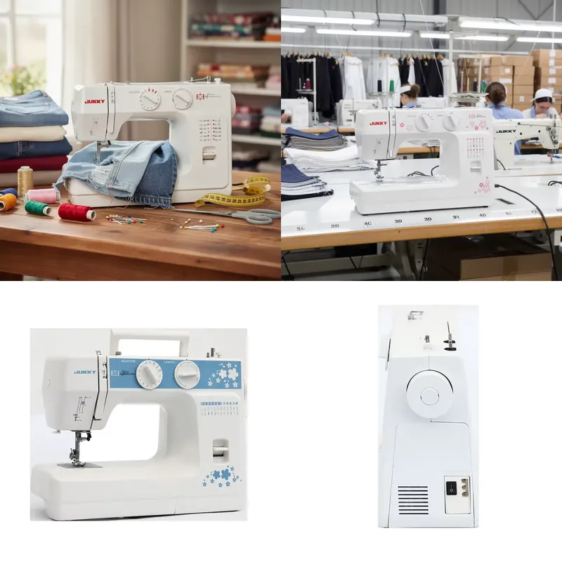 Sewing Jahit - จักรเย็บผ้าไฟฟ้าขนาดเล็กอเนกประสงค์สำหรับใช้ในบ้าน JUKKY 6224 พร้อมระบบเย็บแบบโซ่