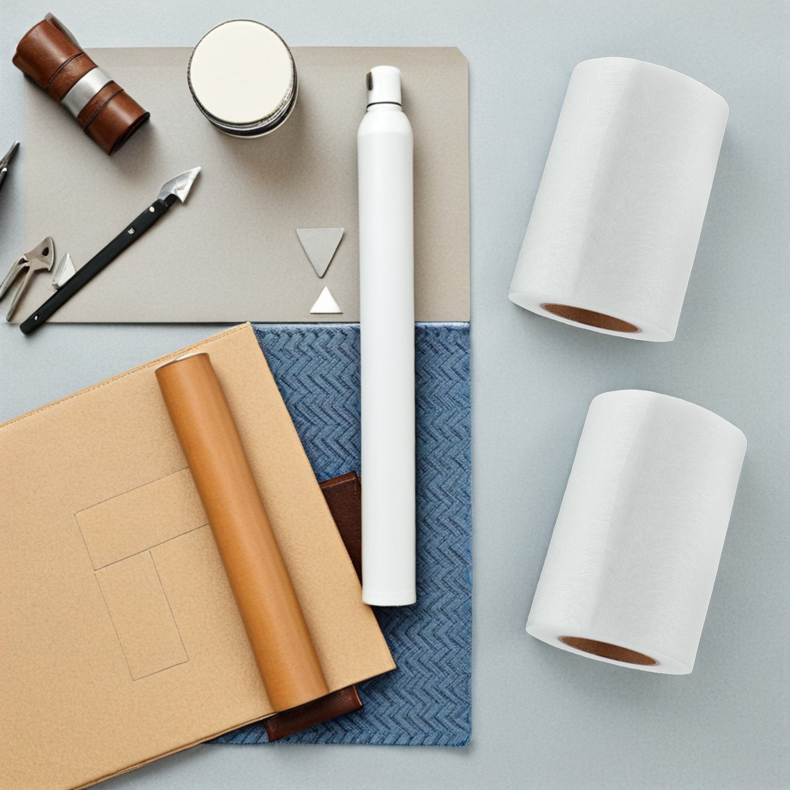 2 ม้วน แผ่นเชื่อมต่อแบบสองด้าน - Interfacing Iron On บทวิจารณ์และราคา