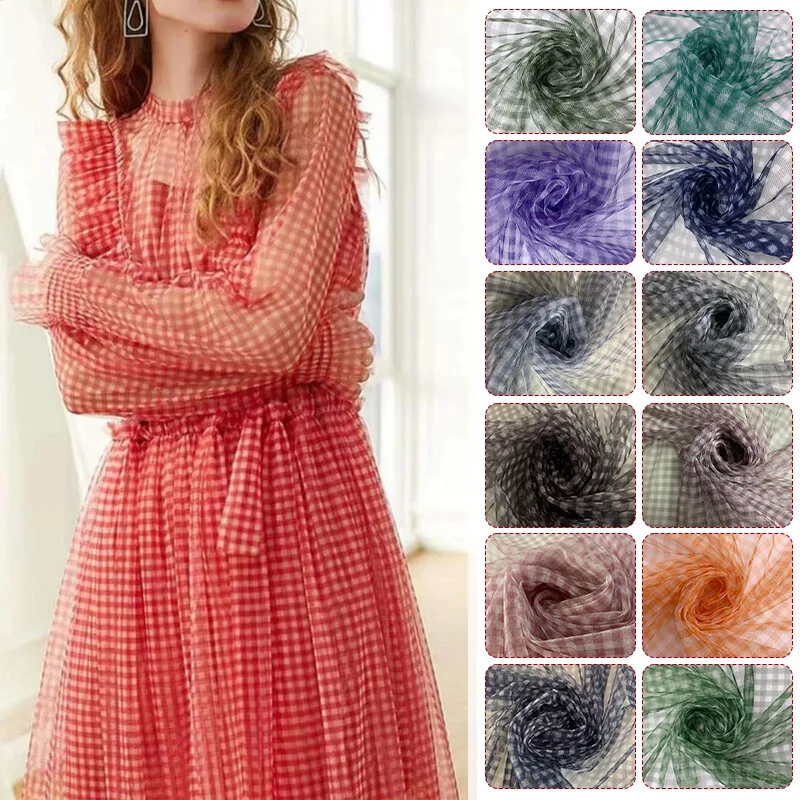 90x150cm Check Mesh Fabric Tra - Is Sewing A Textile Craft บทวิจารณ์และราคา