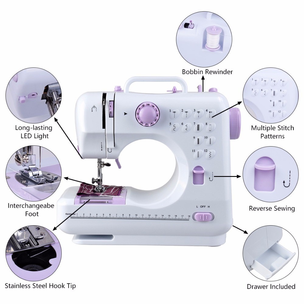 จักรเย็บผ้าไฟฟ้าขนาดเล็กสำหรับ - Sewing Jahit บทวิจารณ์และราคา
