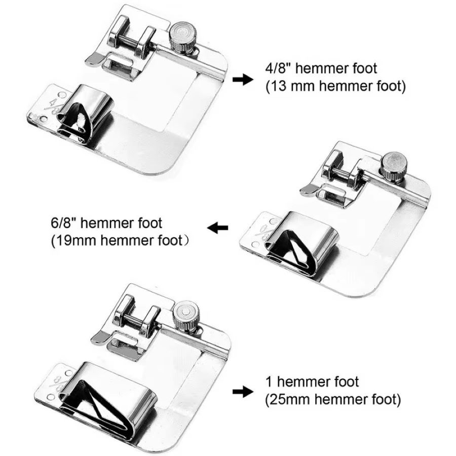 1-3 ชิ้น 13/19/25 มม. ตัวกดเท้ - Sewing Hemming บทวิจารณ์และราคา