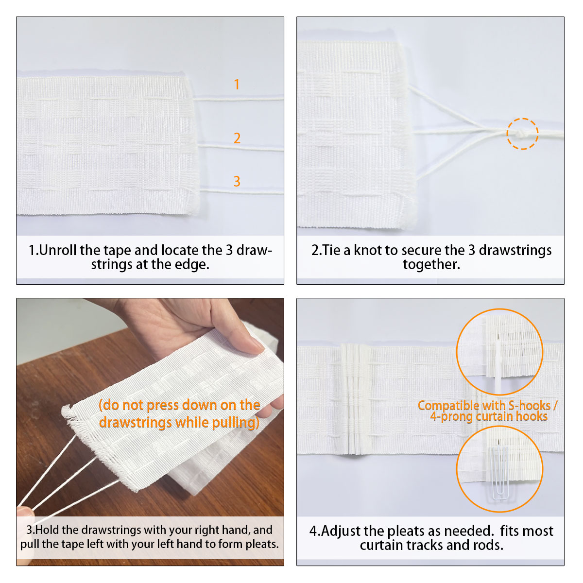 เทปจับจีบผ้าม่านแบบสามทาง 10 เ - Sewing Art บทวิจารณ์และราคา