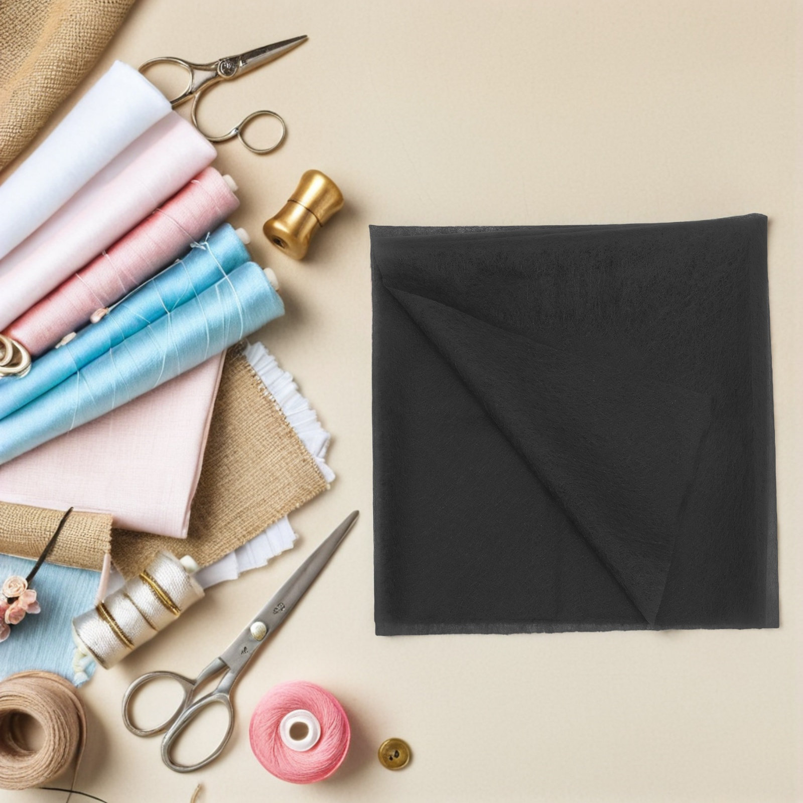 แผ่นกาวสองหน้าแบบรีดติด ขนาด 4 - Interfacing Iron On บทวิจารณ์และราคา
