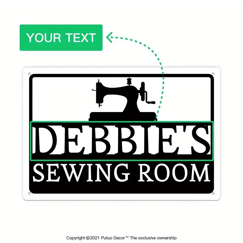 ป้ายโลหะตกแต่งห้องเย็บผ้าแบบ 2 - Sewing Art บทวิจารณ์และราคา