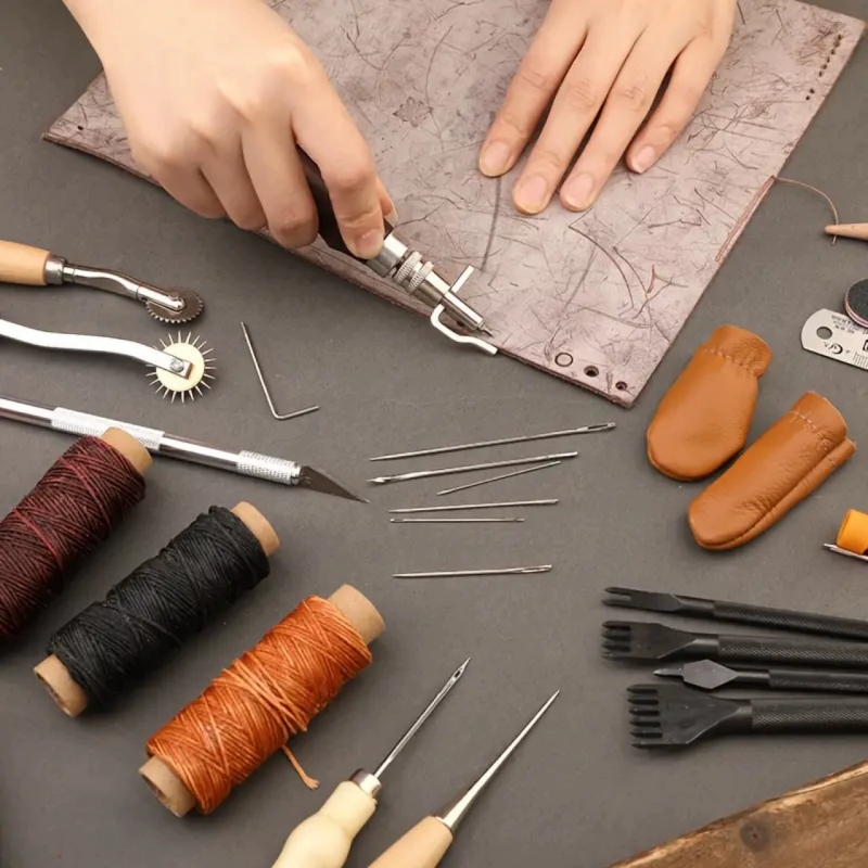 ชุดอุปกรณ์เย็บหนังรองเท้าพร้อม - Sewing Thread Production บทวิจารณ์และราคา