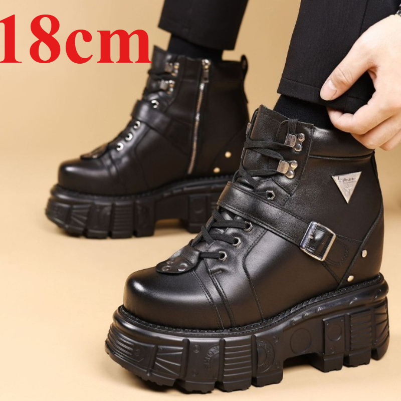 รองเท้าบูทหนังแท้สำหรับผู้ชาย  - Sewing Garment บทวิจารณ์และราคา