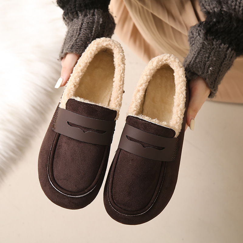 รองเท้าผู้หญิงพื้นนุ่มบุขนอุ่น - Sewing Fleece บทวิจารณ์และราคา