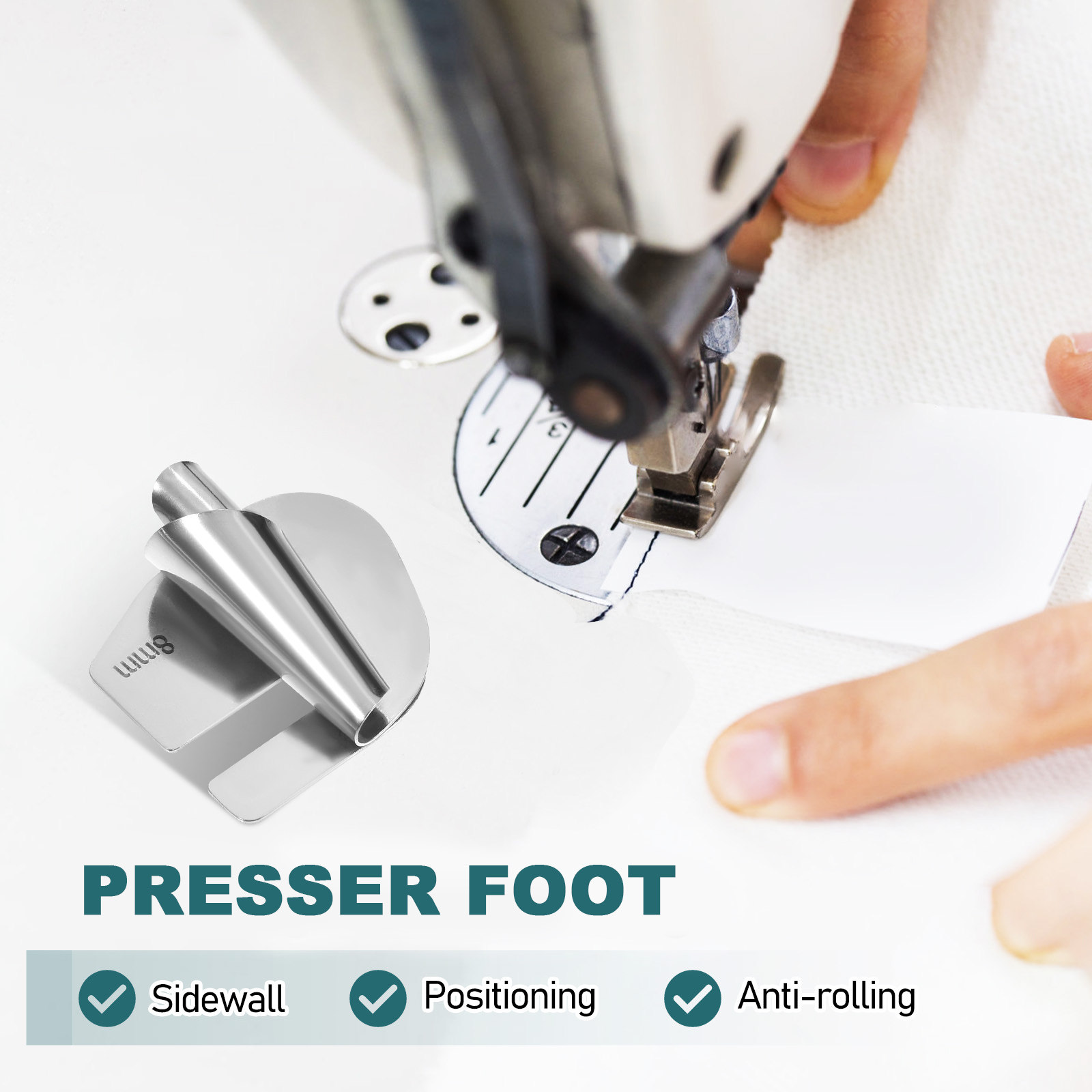 ชุดตีนผีเย็บริมผ้าแบบม้วน 1 ชุ - Sewing Hemming บทวิจารณ์และราคา